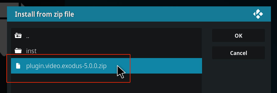 kodi exodus install from zip file plugin