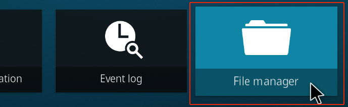 kodi settings file manager