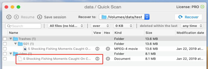video youtube recover