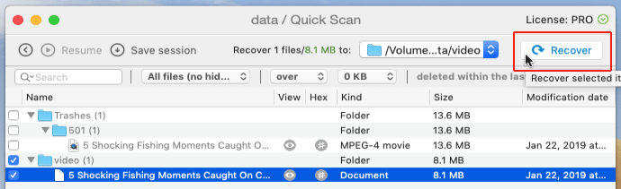 recover youtube videos mac