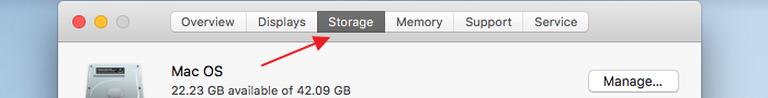 how to find other in mac storage