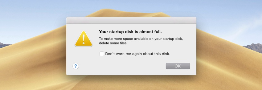 how to free up space on mac startup disc