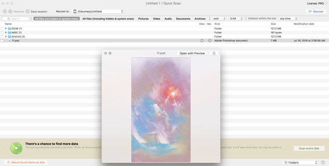 search for psd files on mac