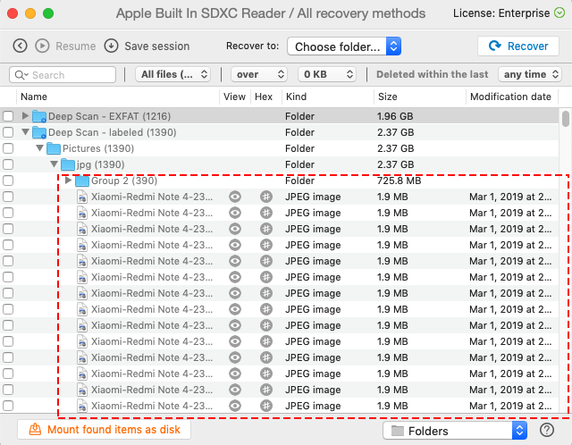 recover files from sd card