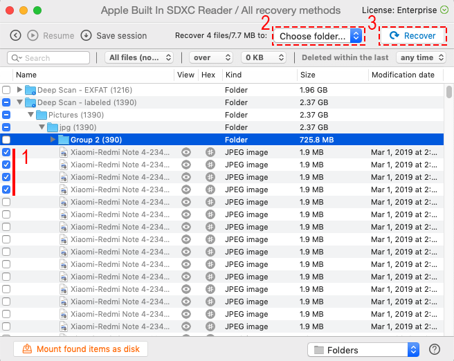 recover files from sd card on Mac for free