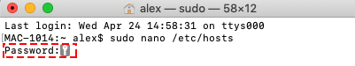 Terminal App Mac Password Open Hosts