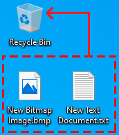 Move files to the Recycle Bin