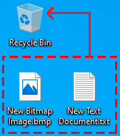 Mover archivos a la papelera de reciclaje