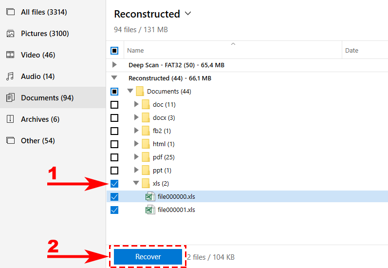 recover excel spreadsheet