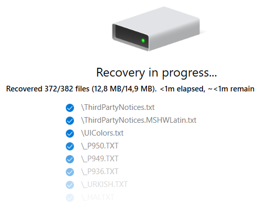 recover deleted files windows 10