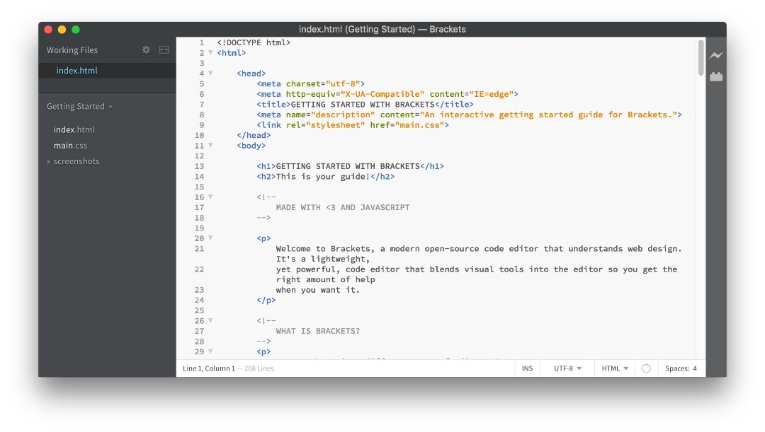 Brackets - an alternative to Notepad