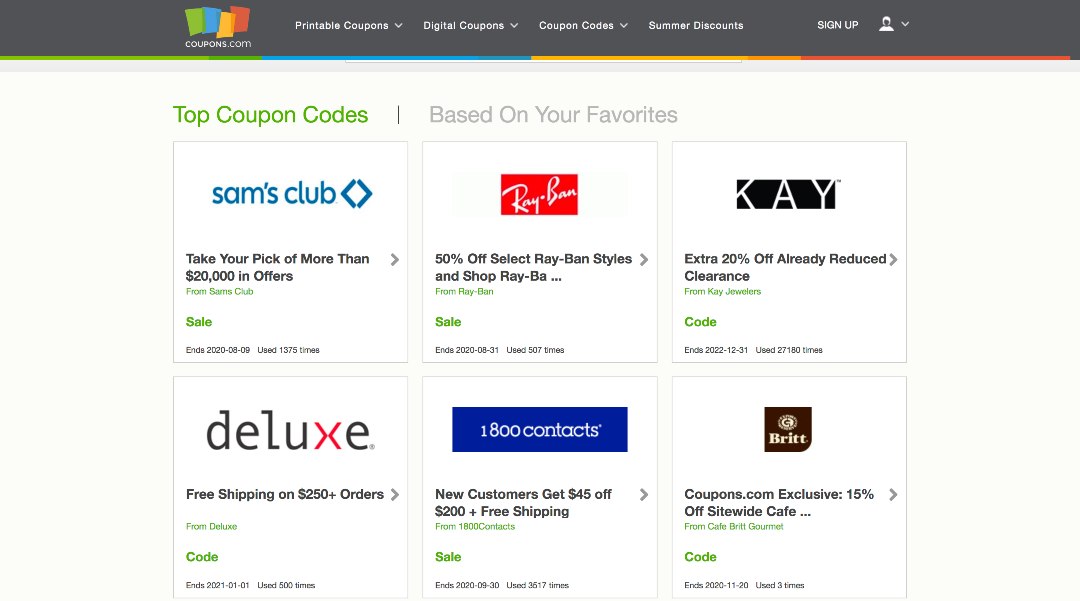 best coupon websites in 2020