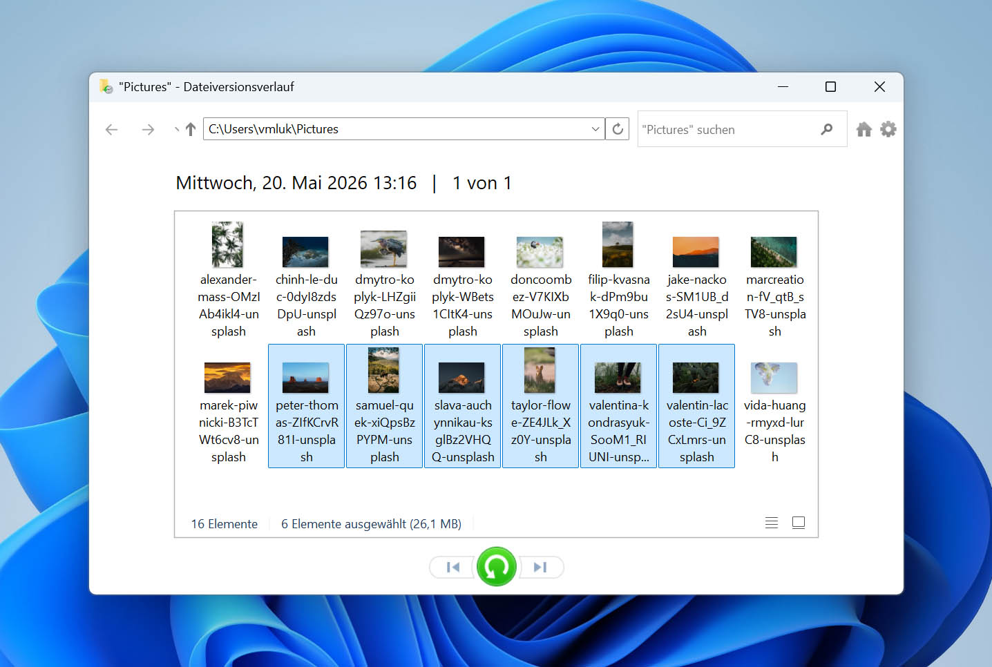 Windows Backup und Wiederherstellung