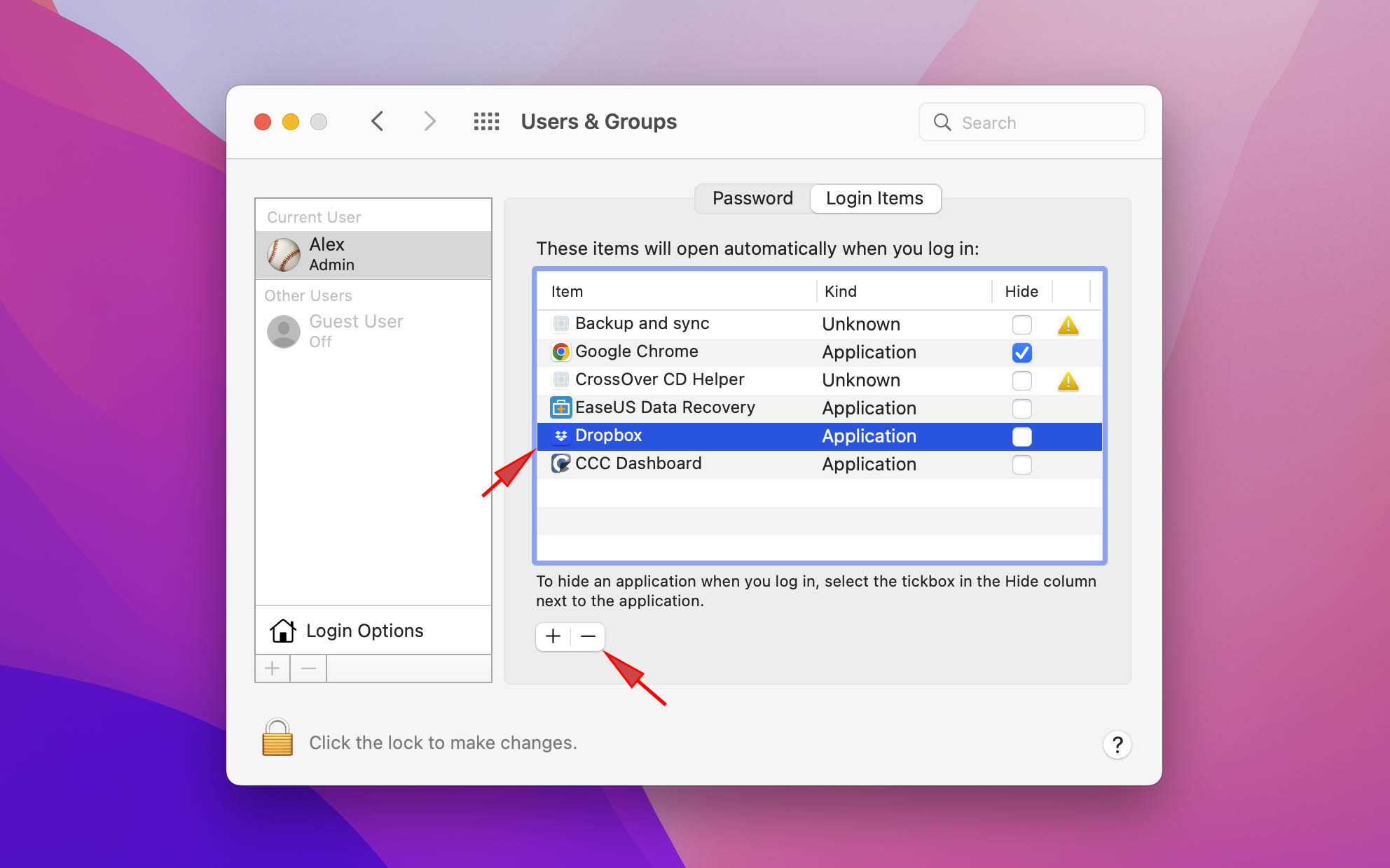 how to clear startup on mac