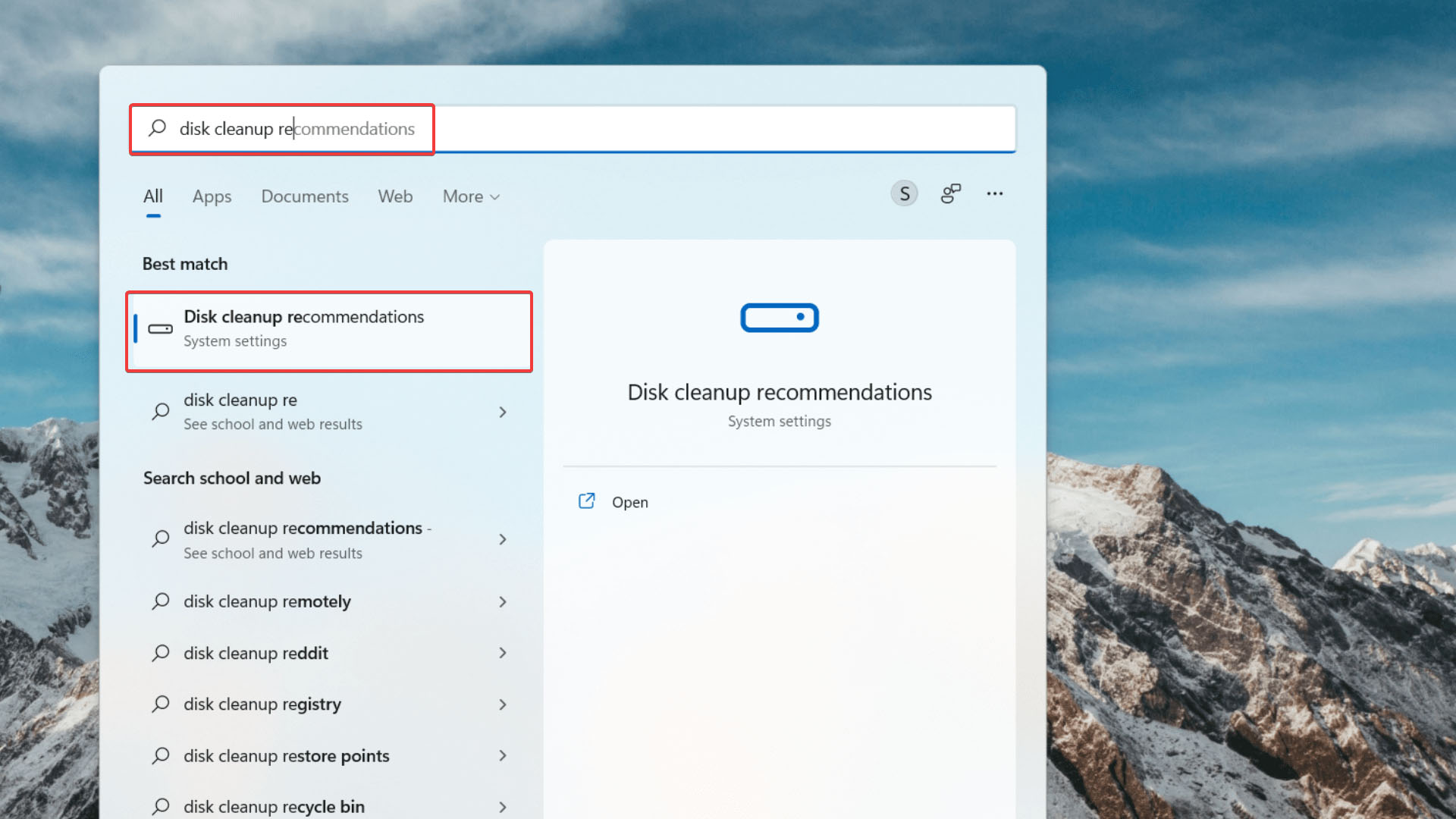 disk cleanup recommendations on windows 11