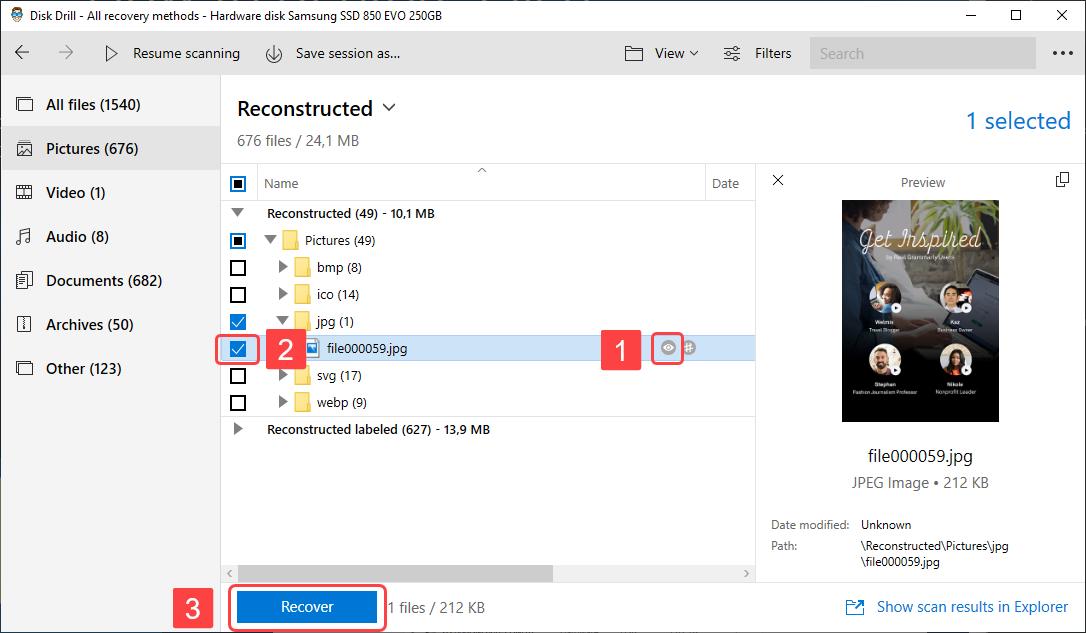 how to recover deleted photos from windows 10
