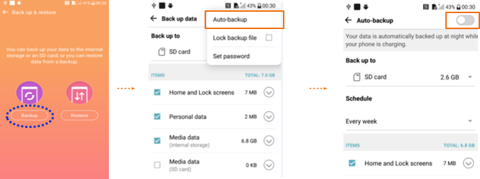 backup photos on lg phone with auto-backup