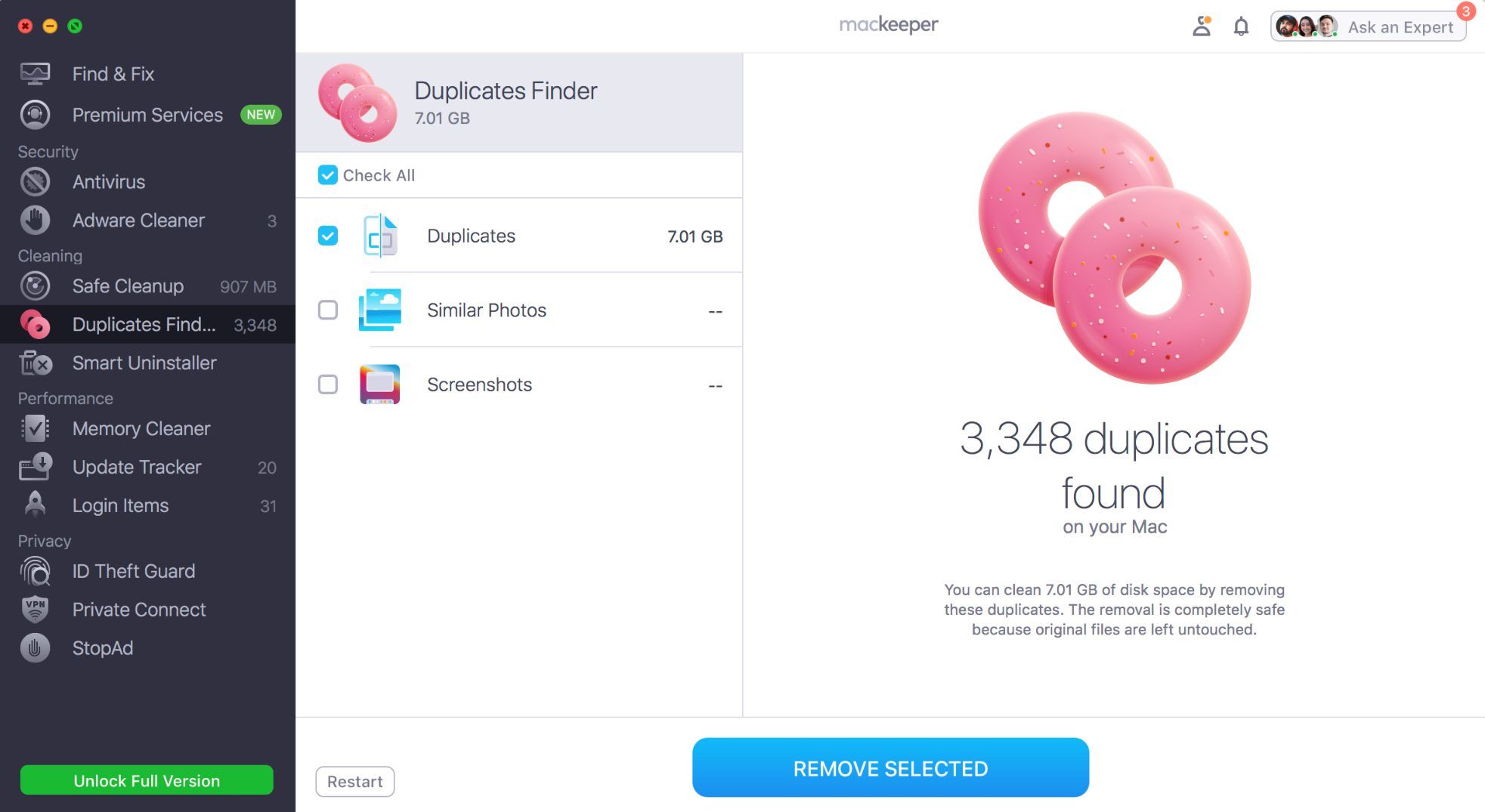 mackeeper duplicate file finder for mac