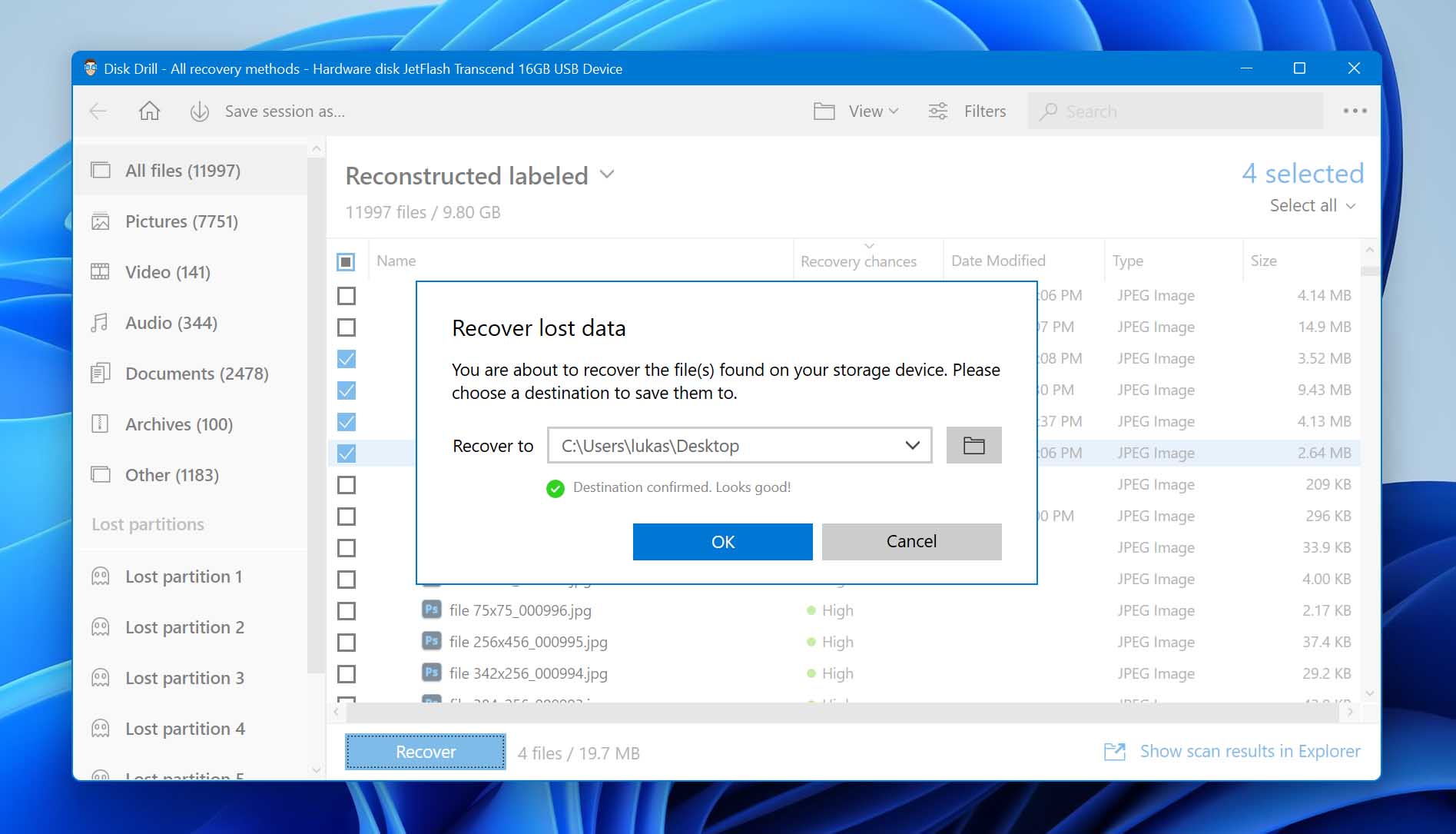 select recovery path