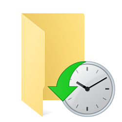 icono de historial de archivos de Windows