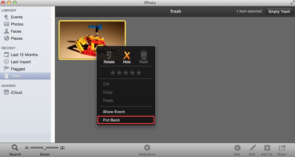 recover lost video mac from iphoto