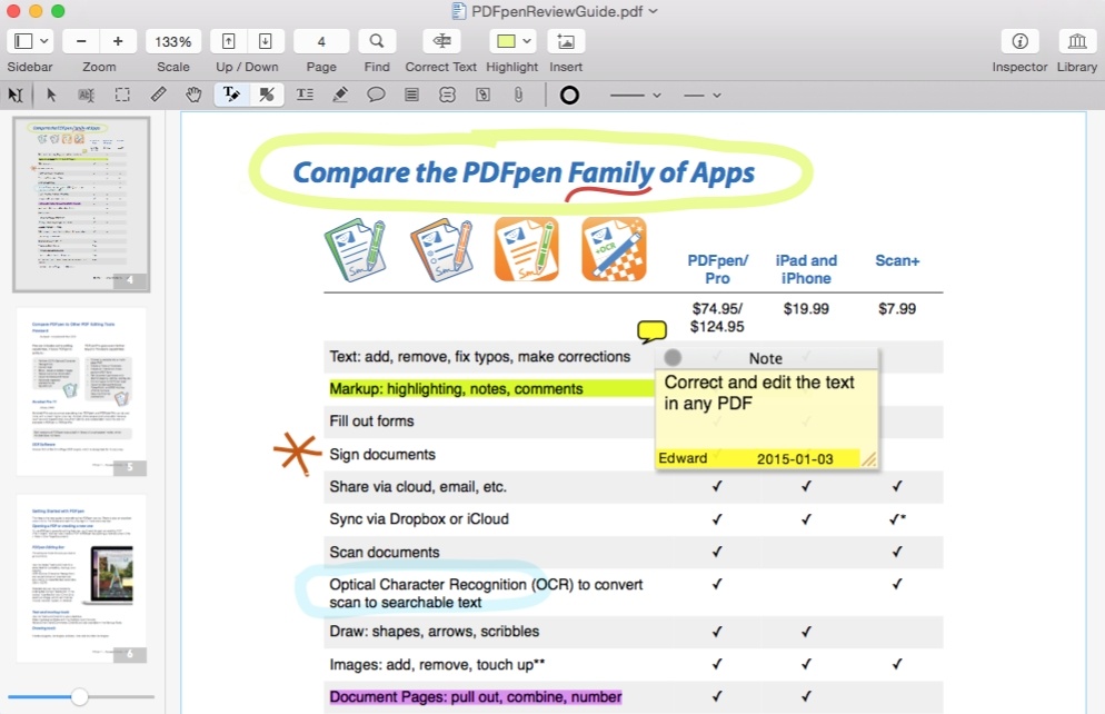 pdfpen pdf editor for Mac