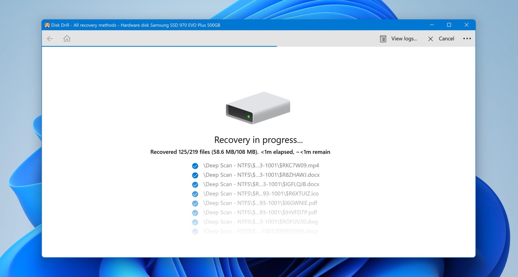 how to recover deleted items from recycle bin by Disk Drill