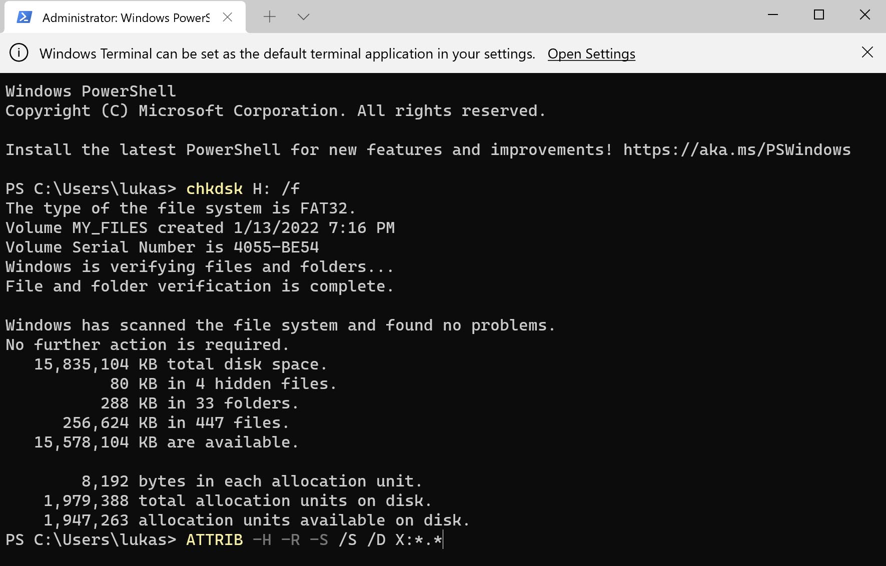 system image recovery from command prompt windows 10