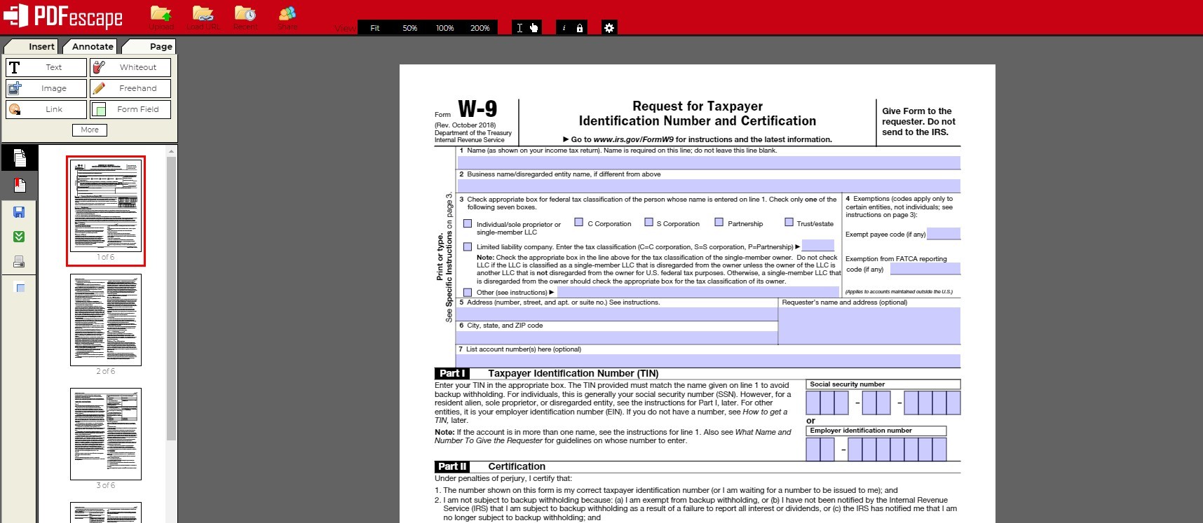 pdfescape pdf editor for Mac