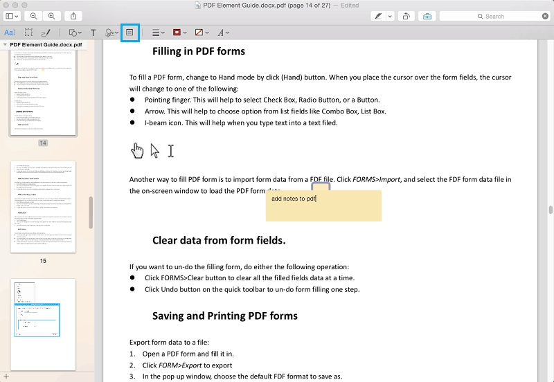 save editable pdf for mac app