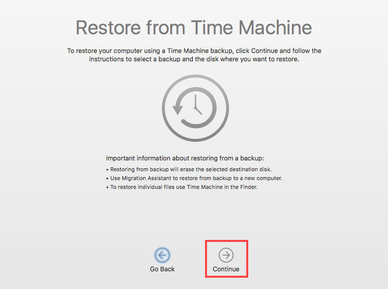 macbook file recovery using Time Machine