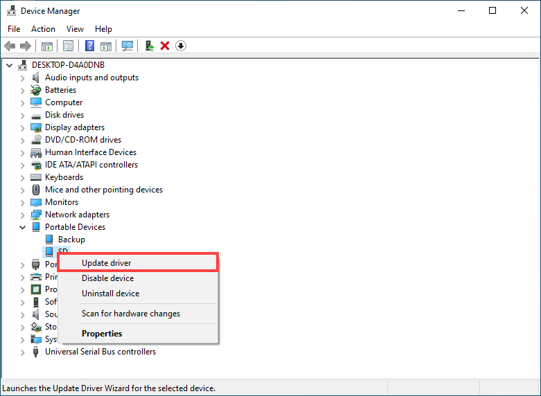 how to fix a damaged sd card without formatting it by updating its driver