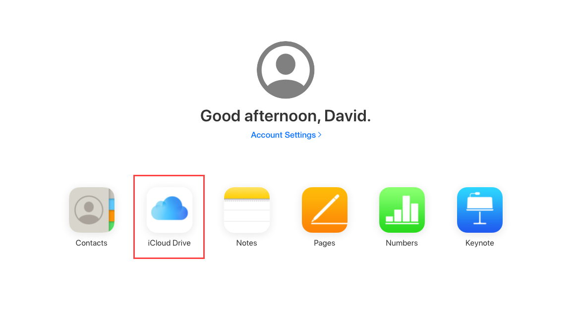 icloud drive select