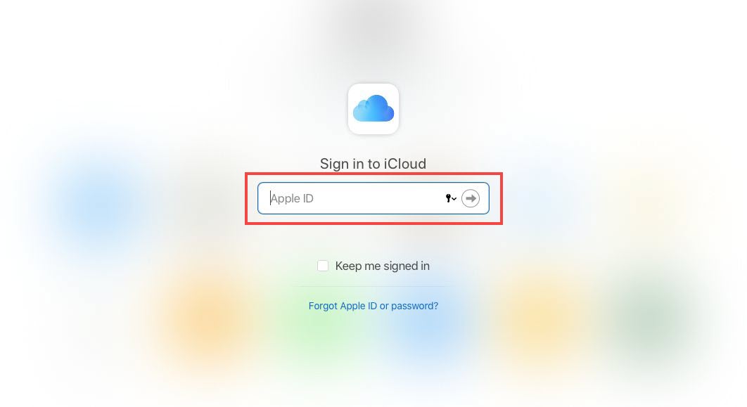 icloud sign in annotated