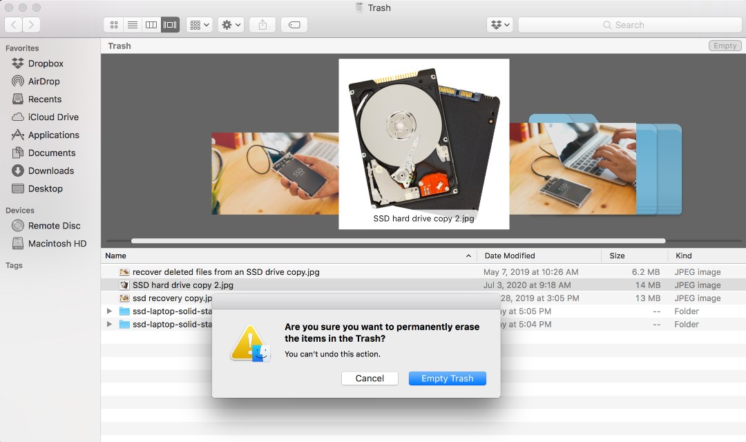 how to recover files from an SSD on Mac