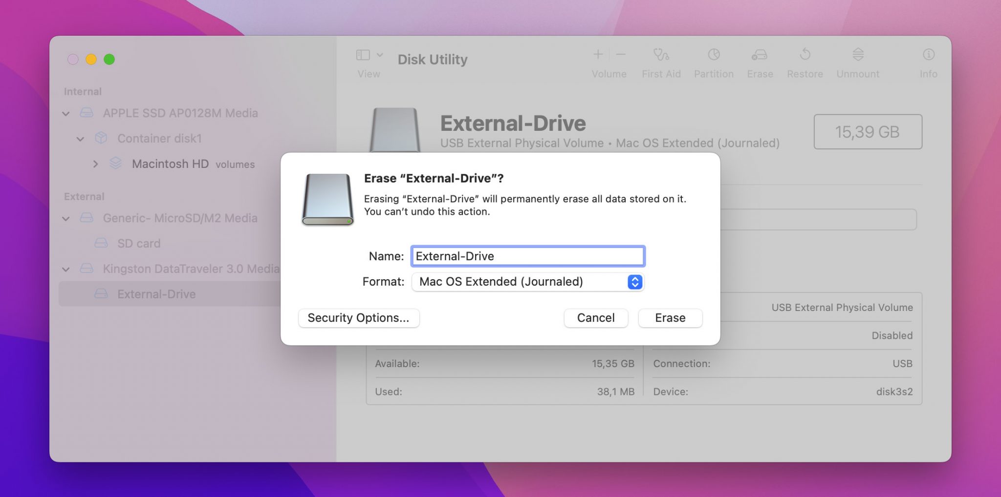 recover deleted files from an erased hard disk on Mac
