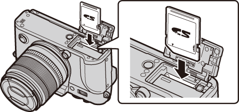 sd card camera insert correctly