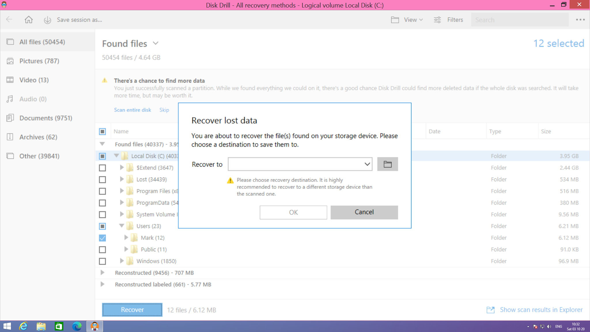 Recover lost data on Windows 8 using DIsk Drill Pro