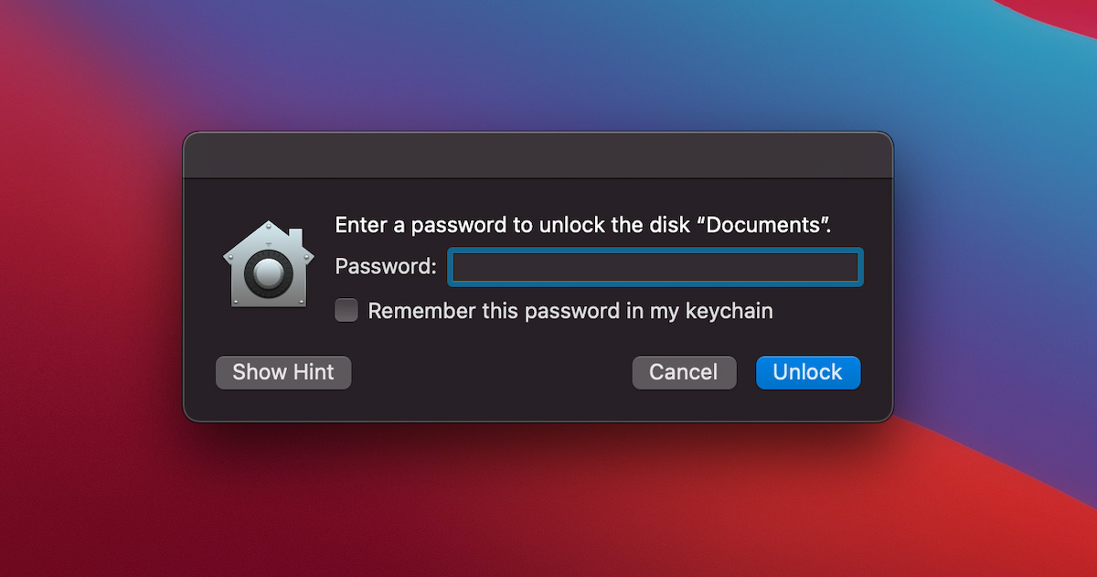 password encrypted USB Drive on Mac