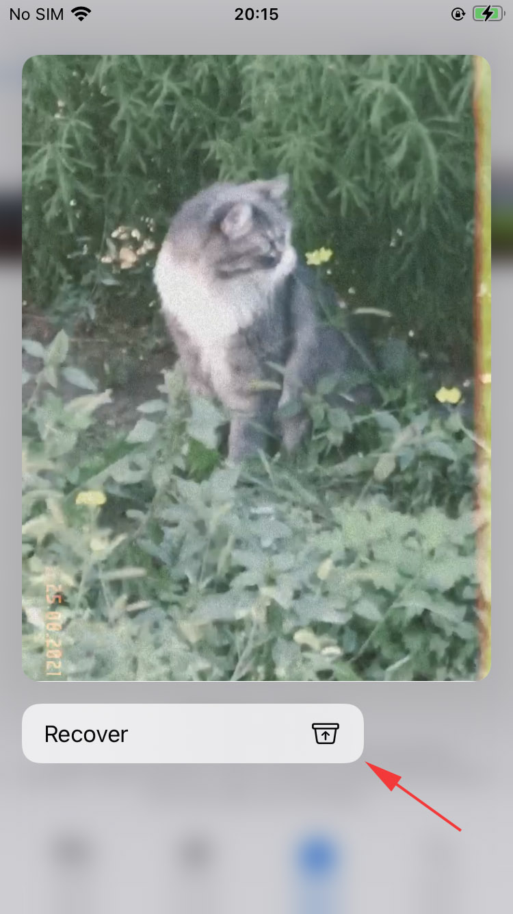 recover deleted video on iphone