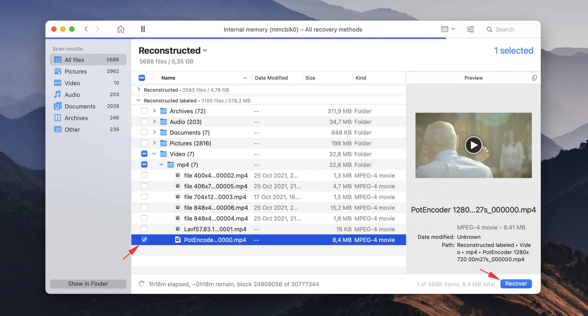 recover files from your android device