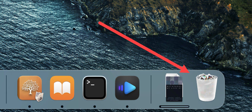trash icon dock