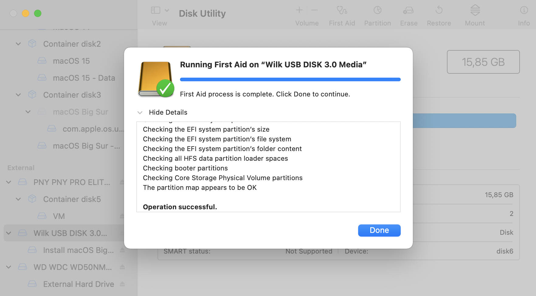 use first aid in disk utility