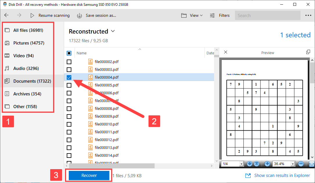 how to restore recycle bin windows 10 using disk drill