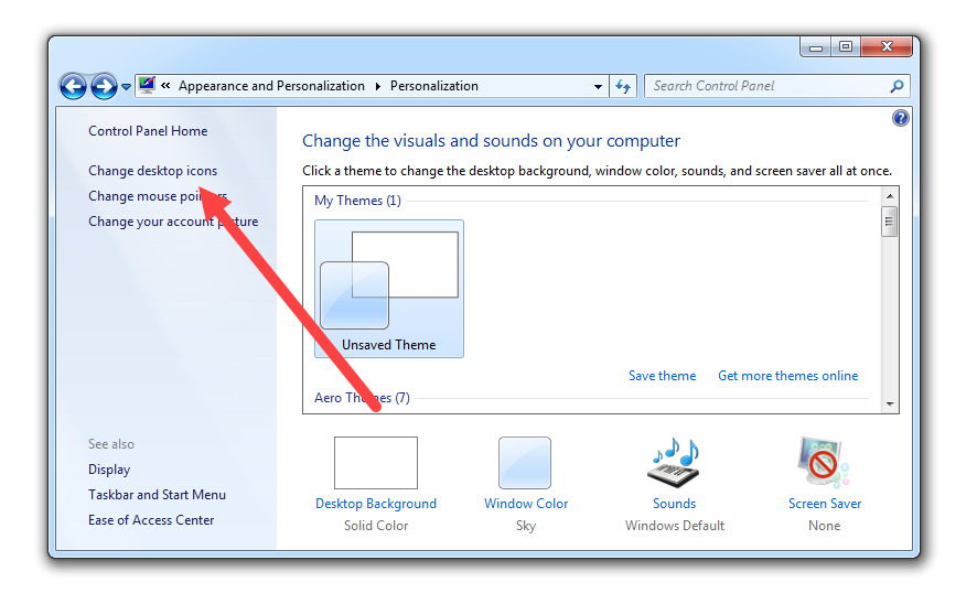 missing recycle bin windows 7