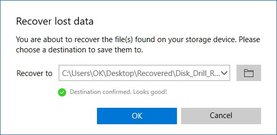 You can save the recovered files wherever you wish.