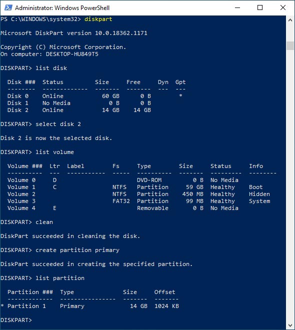 list partition