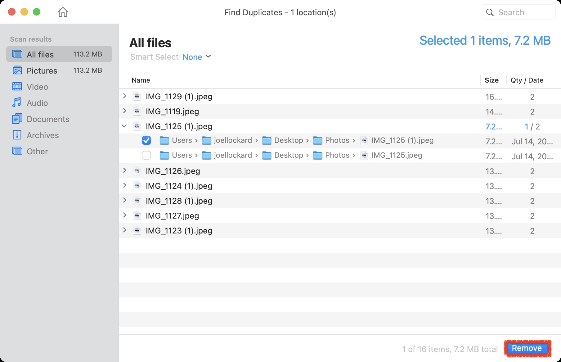 removing duplicate photos in disk drill