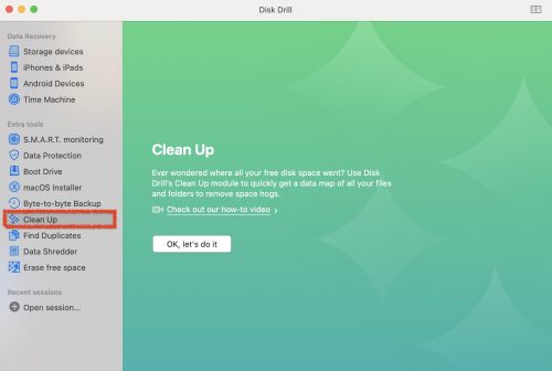 how to clean out space on mac