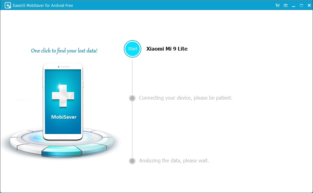 Smartphone detected by EaseUS Data Recovery MobiSaver